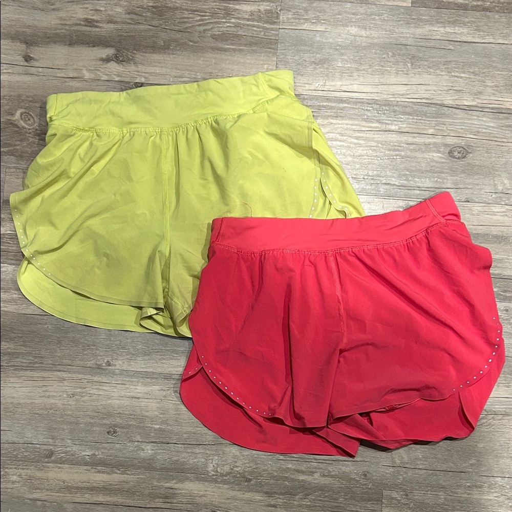 Lululemon fast and free high rise shorts bundle size 8